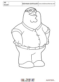 Family-guy boyama sayfaları